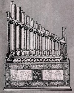 Piano Key Notes on a Portative Organ