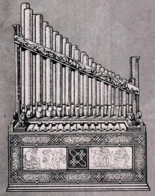 Piano Key Notes on a Portative Organ